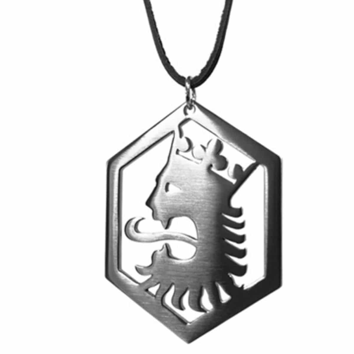 Uusi Leijona -riipus, 30mm, harjattu